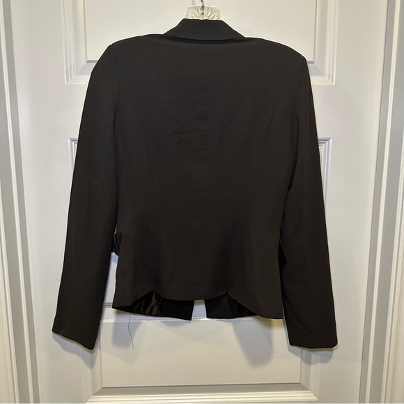 Issue Black V Neck 1-Button Front Blazer Jacket Size S - Picture 7 of 7